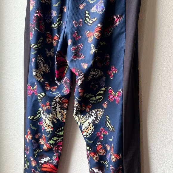 Terez Blue Pink Red kaleidoscope butterfly jogger RipStop Track Pants Sz L - Picture 12 of 15